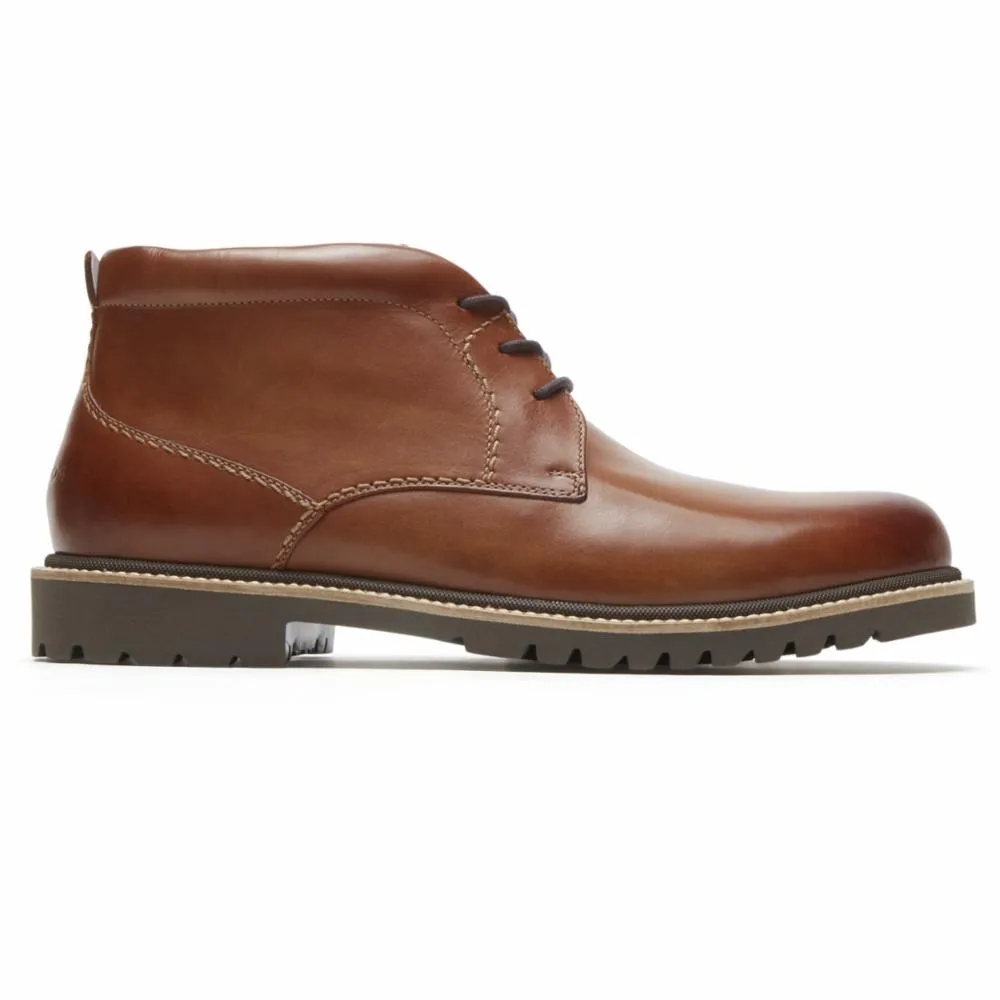 Rockport Men MARSHALL CHUKKA COGNAC/LEATHER