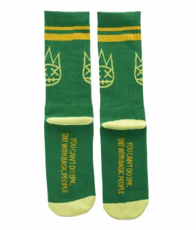 SOCKS IN KELLY GREEN