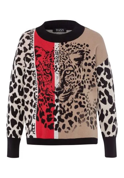 Tuzzi Animal Print Fearless Attitude Jumper