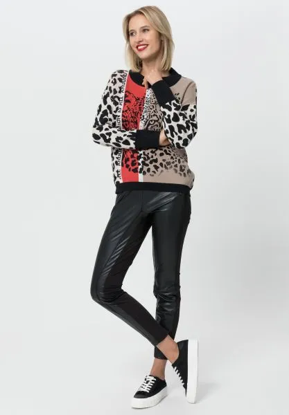 Tuzzi Animal Print Fearless Attitude Jumper