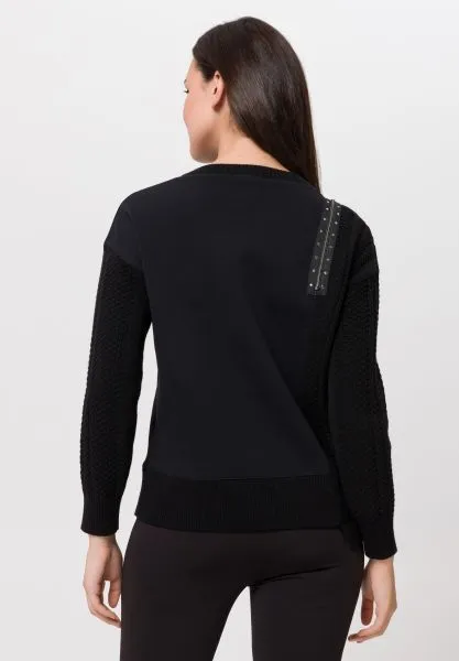 Tuzzi Black Zip Like Sweater