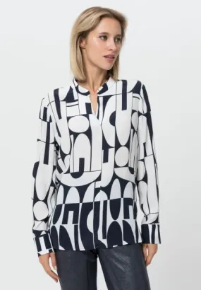 Tuzzi Graphic Print Blouse