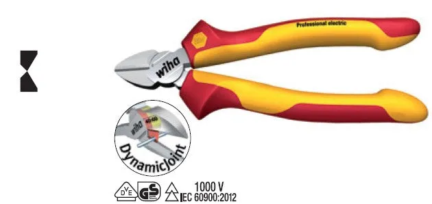 Wiha Diagonal Cutters Professional Electric 6.1/2" / 160mm