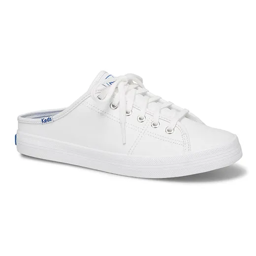 Women's Kickstart Mule Leather White (WH62558)