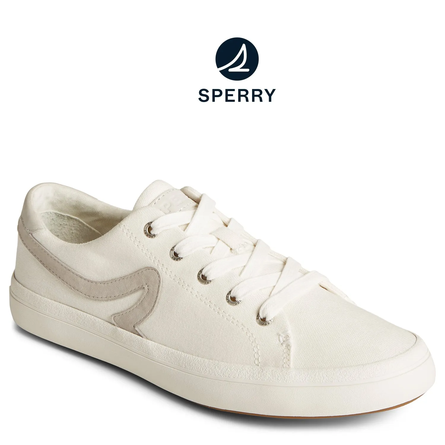 Women's SeaCycled™ Sandy Canvas Sneaker White (STS89341)